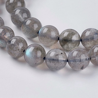 Natural Labradorite Beads Strands G-G448-8mm-04B-1