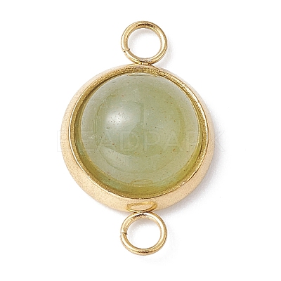 Natural & Synthetic Mixed Stone Connector Charms PALLOY-JF02188-01-1