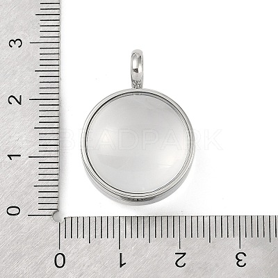 304 Stainless Stee Locket Pendants STAS-S132-15P-04-1