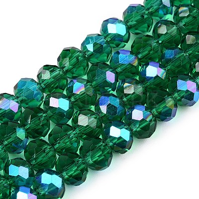 Electroplate Glass Beads Strands EGLA-A044-T6mm-L18-1