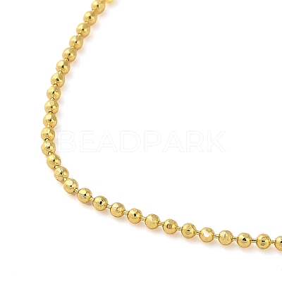 Rack Plating Brass Ball Chain Necklaces NJEW-K256-02G-1