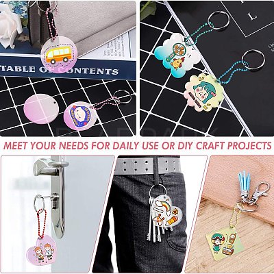 20Pcs 10 Style Acrylic Blank Pendants DIY-CJC0002-012-1