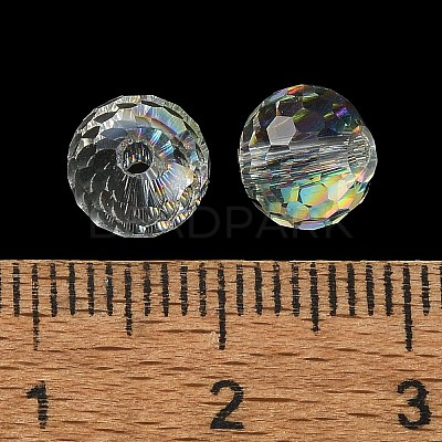 Half Rainbow Plated Glass Beads EGLA-P059-02A-HR03-1