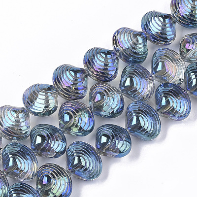 Electroplate Glass Beads Strands EGLA-S189-002B-01-1