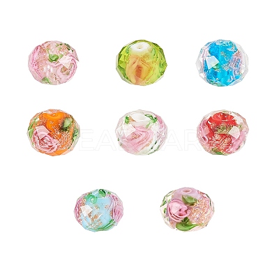 Handmade Gold Sand Lampwork Beads LAMP-PH0002-11-1