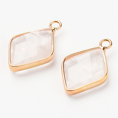 Natural Quartz Crystal Pendants G-R464-005A-1