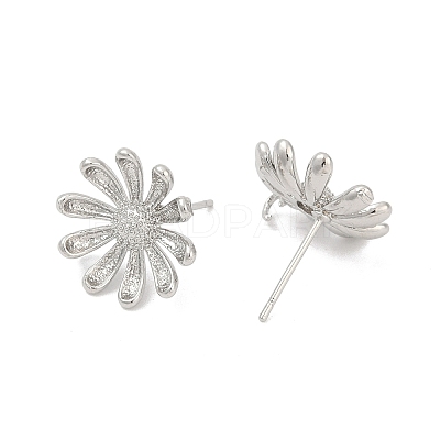Brass Stud Earring Findings LS-KK-Z099-05P-01-1