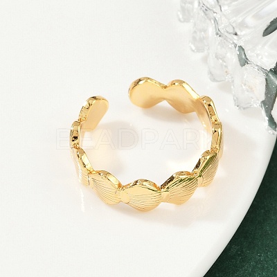 Brass Adjustable Cuff Rings for Women RJEW-B132-01A-G-1
