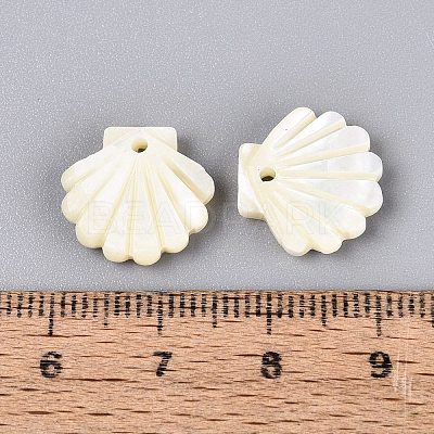 Natural Trochus Shell Carved Pendants SHEL-Q028-09-1