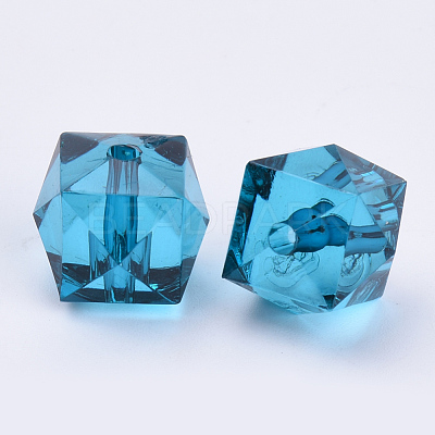 Transparent Acrylic Beads X-TACR-Q259-8mm-V18-1