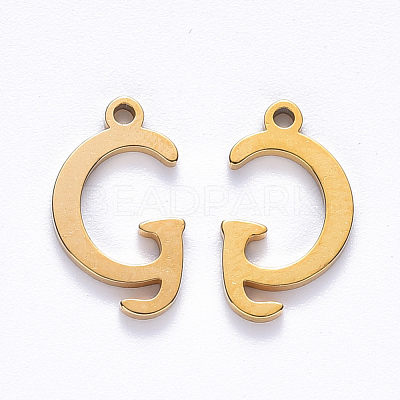 PVD Vacuum Plating 201 Stainless Steel Charms X-STAS-R105-G-G-1