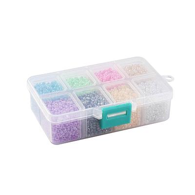 1 Box 8/0 Glass Seed Beads Round  Loose Spacer Beads SEED-X0050-3mm-01-1