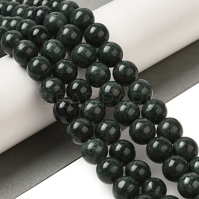 Natural Black Jade Beads Strands G-H067-A03-10MM-1