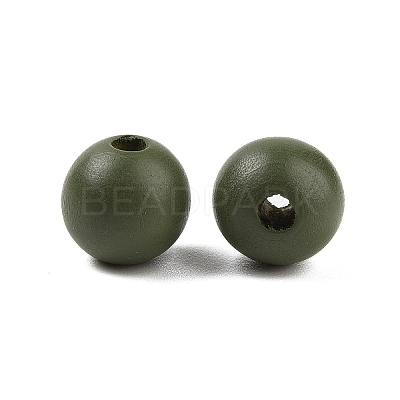 Wood European Beads WOOD-M014-01G-1