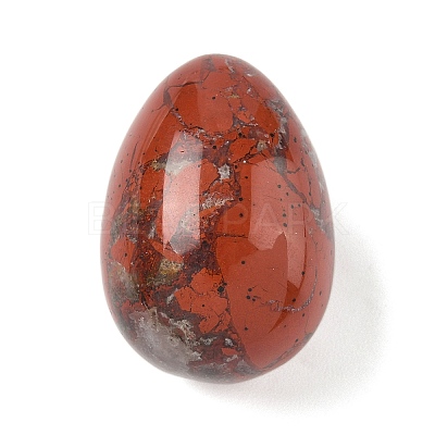 Natural Red Jasper Egg Shape Display Decorations G-Z094-01E-1