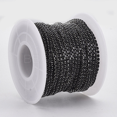 304 Stainless Steel Rhinestone Strass Chains STAS-T055-01P-1