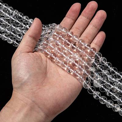 Natural Quartz Crystal Beads Strands G-H236-05B-10mm-1
