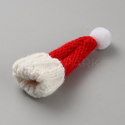 Christmas Theme Handmade Woolen Yarn Knitted Party Decoration AJEW-WH0314-525A-01-1