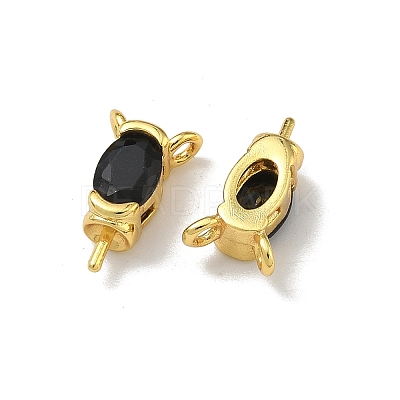 Brass Pave Single Cubic Zirconia Peg Bails Pin Charms KK-D226-01G-05-1