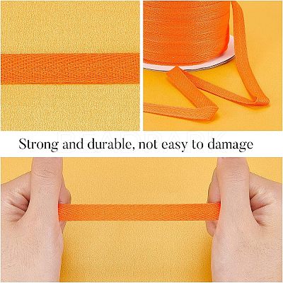 Cotton Twill Tape Ribbons OCOR-WH0058-35Q-1