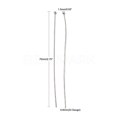 Brass Ball Head Pins RP0.6x70mm-1