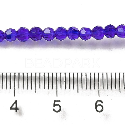 Electroplate Transparent Glass Beads Strands LS-EGLA-A035-T3mm-L06-1