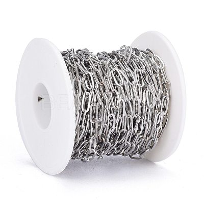Tarnish Resistant 304 Stainless Steel Cable Chains CHS-M002-01P-1