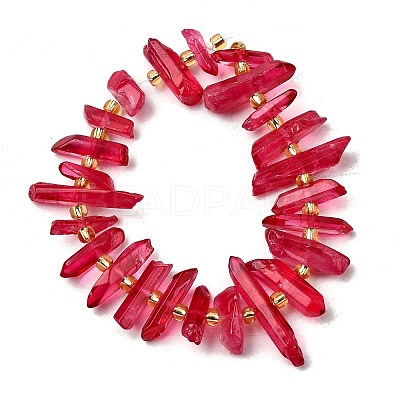 Natural Quartz Crystal Beads Strands G-F800-E10-1