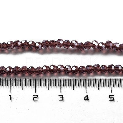Electroplate Transparent Glass Beads Strands LS-EGLA-A035-T3mm-A13-1