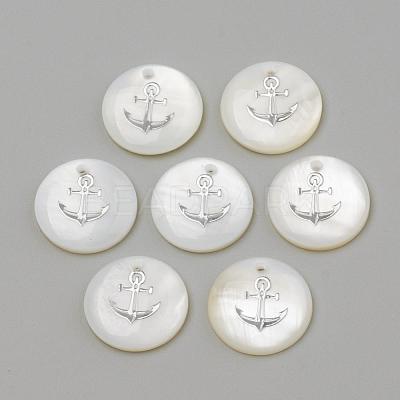 Freshwater Shell Pendants SHEL-Q010-006P-1