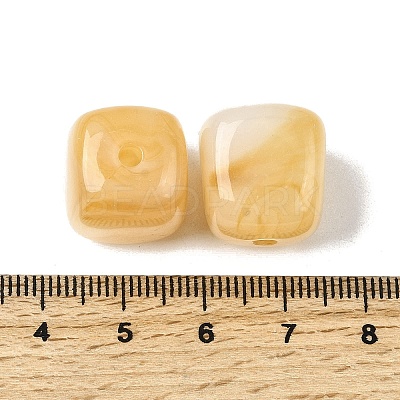 Opaque Acrylic Beads X-OACR-D320-01R-1