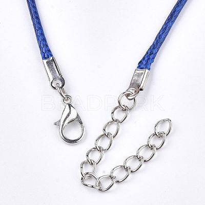 Waxed Cord Necklace Making NCOR-T001-26-1