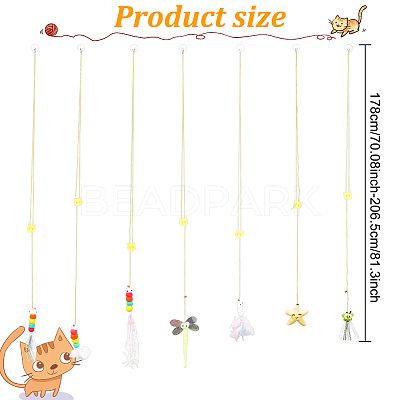 7Pcs 7 Styles Plush Toy AJEW-GO0001-15-1