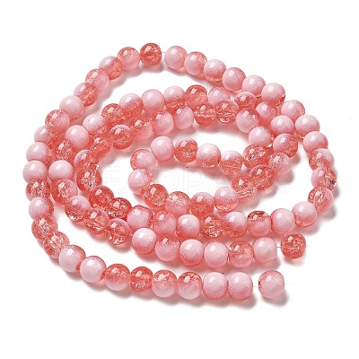 Crackle Glass Beads Strands GLAA-U001-8mm-13-1