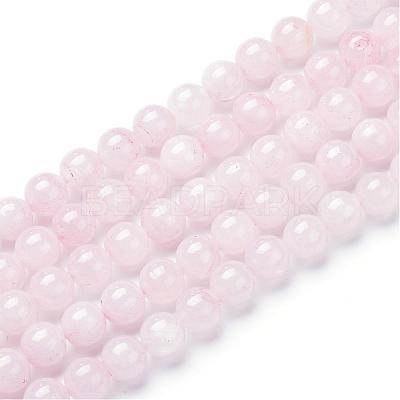 Natural Rose Quartz Bead Strands G-R412-03-6mm-1