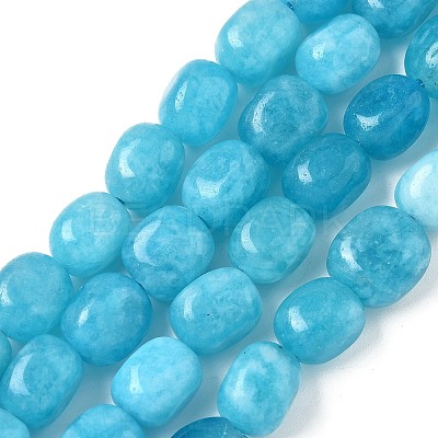 Dyed Natural Malaysia Jade Beads Strands G-P528-I14-01-1
