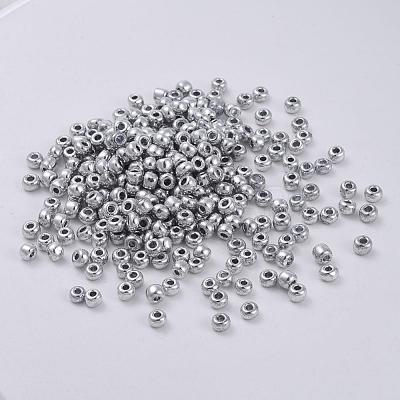 Electroplate 6/0 Glass Seed Beads SEED-Q005-P-1