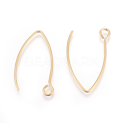Ion Plating(IP) 304 Stainless Steel Earring Hooks X-STAS-L216-03A-G-1