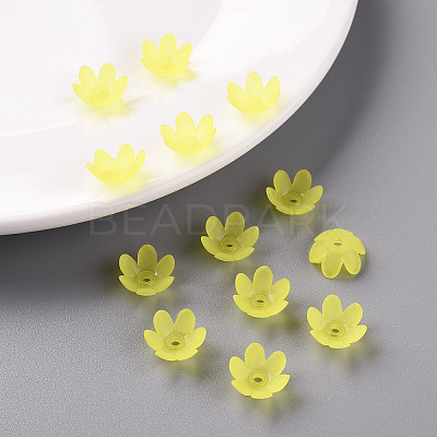 Frosted Acrylic Bead Caps MACR-S371-07A-717-1