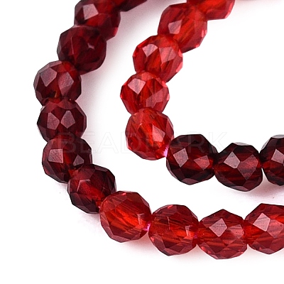 Transparent Glass Beads Strands GLAA-N074-01A-19-1