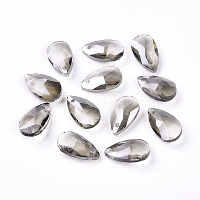 Faceted Glass Pendants GLAA-F069-S-A24-1