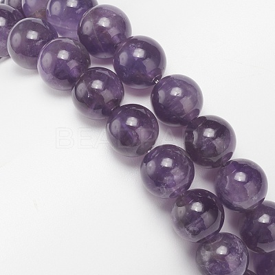 2Pcs 2 Style Natural Amethyst & Rose Quartz Beaded Stretch Bracelets Set BJEW-JB09020-1