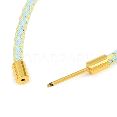 Braided Steel Wire Bracelet Making KK-CBA6056-03A-G-1