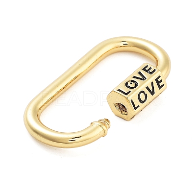 Rack Plating Brass Screw Clasps KK-NH0001-07G-1