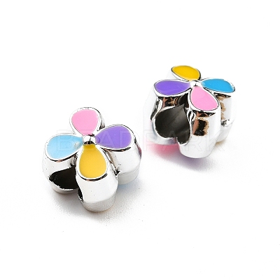 CCB Plastic European Beads CCB-P015-04G-02-1