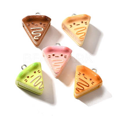 Cute Opaque Resin Pendants RESI-S014-01-1