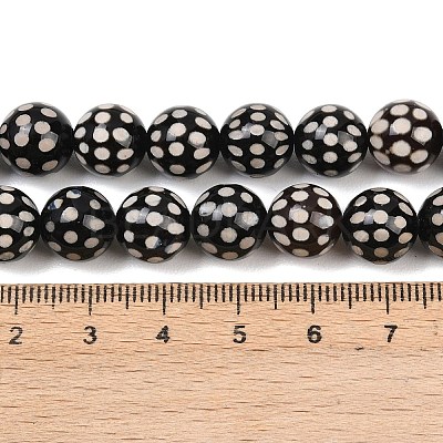 Tibetan Style dZi Beads Strands G-G328-A02-10mm-1