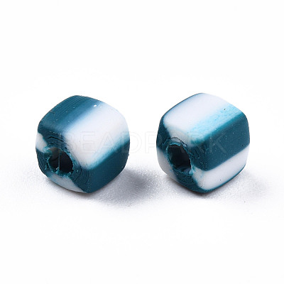 Handmade Polymer Clay Beads Strands CLAY-N010-074-1