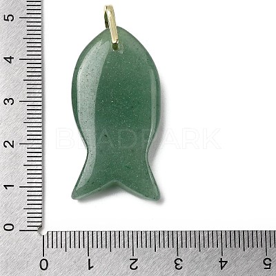 Natural Green Aventurine Pendants KK-D021-05C-G-1