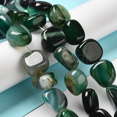 Natural Agate Beads Strands G-H295-D01-03-1